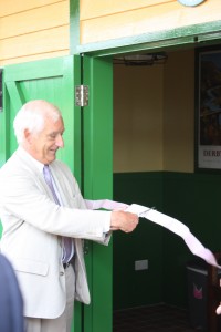 Chris Green cuts the ribbon at Smallbrook Junction Chris Green cuts the ribbon at Smallbrook Junction